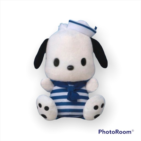 NEW HTF Kawaii Sanrio Pochacco in Swimsuit with Sailor Hat Big Plush From Japan - Picture 13 of 13